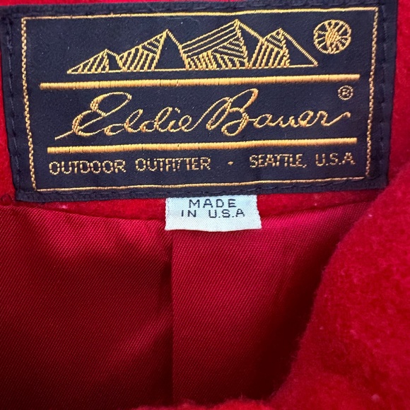 Eddie Bauer Red Duffle Toggle Coat | Heritage | Medium - Picture 2 of 11
